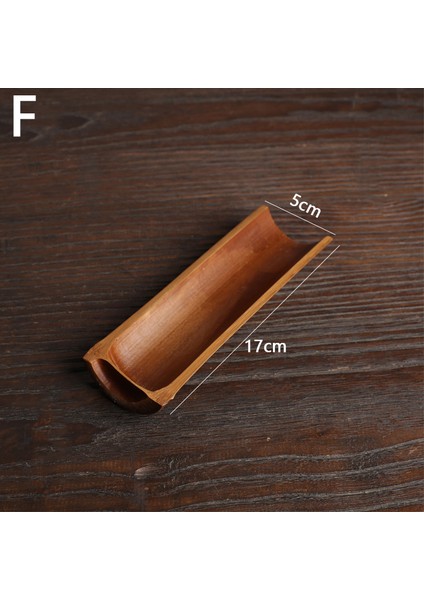 F Tarzı Yeni Doğal Bambu Ahşap Çay Kaşık Kaşık Retro Tarzı Çay Araçları Çay Kaşığı Mutfak Yüksek Li Kaşık Narin Aksesuarları (Yurt Dışından)
