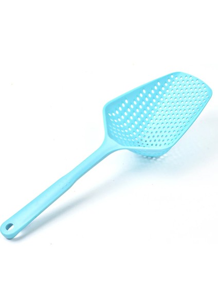 Gök Mavisi Tarzı Meijuner Mutfak Kepçe Kevgir Filtre Kaşık Haşlanma Önleyici Skimmer Süzgeç Fry Gıda Mesh Taşınabilir Ev Mutfak Aracı34.5*12.5*6.5cm (Yurt Dışından)