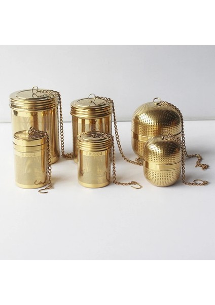 S Top Stili Golde Paslanmaz Çelik Çay Süzgeç Yaprak Baharat Bitkisel Demlik Yeniden Kullanılabilir Örgü Filtre Ev Mutfak Aksesuarları (Yurt Dışından) fiyatları