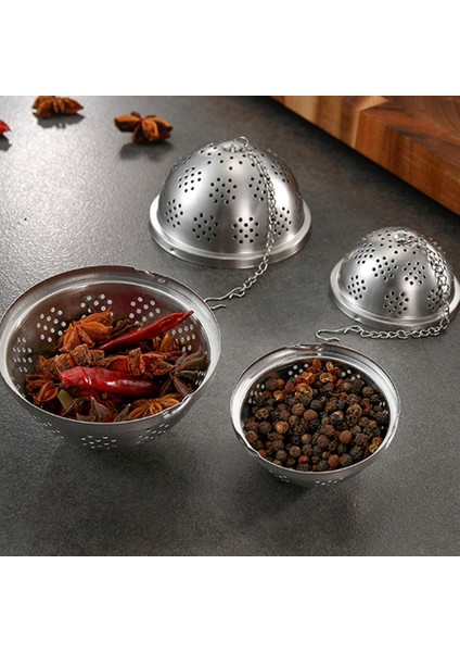 11CM Tarzı Paslanmaz Çelik Baharat Topu Ultra Ince Çay Demlik Çay Kaynatma Çorbası Güveç Baharat Drenaj Çay Filtresi Mutfak Aracı Yapmak Için (Yurt Dışından)