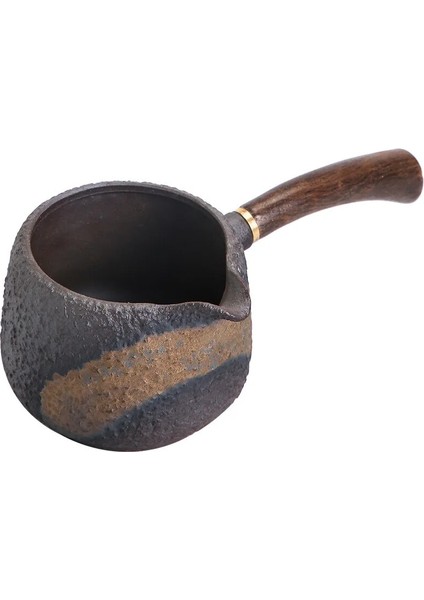 Bir Stil Japon Abanoz Saplı Peri Fincan El Yapımı Retro Taşlı Peri Fincan Çay Deniz Chahai Gongdaobei Çay Fincanı 250ML (Yurt Dışından) fırsatları