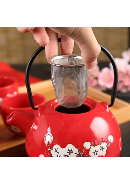 9cm Tarzı Çap 5. Yeniden Kullanılabilir Paslanmaz Çelik Hasır Çay Demlik Süzgeç Demlik Çay Yaprağı Baharat Filtresi Drinkware Mutfak Aksesuarları (Yurt Dışından) fırsatları