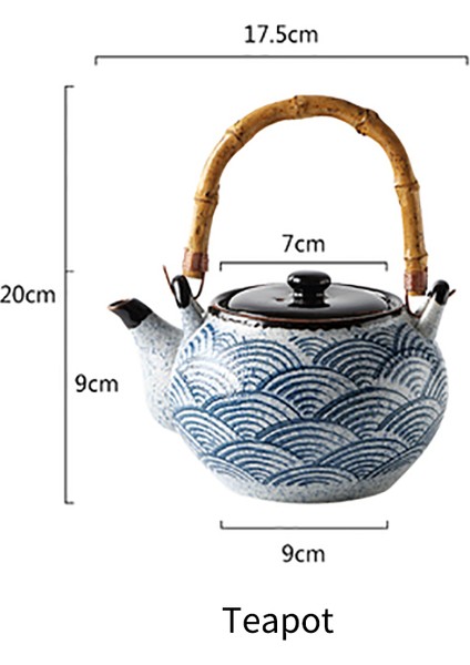 Çaydanlık Tarzı Rux Atölye Japon Tarzı Ev Demlik Seramik Çay Bardağı Su Bardağı Restoran Çaydanlık (Yurt Dışından)