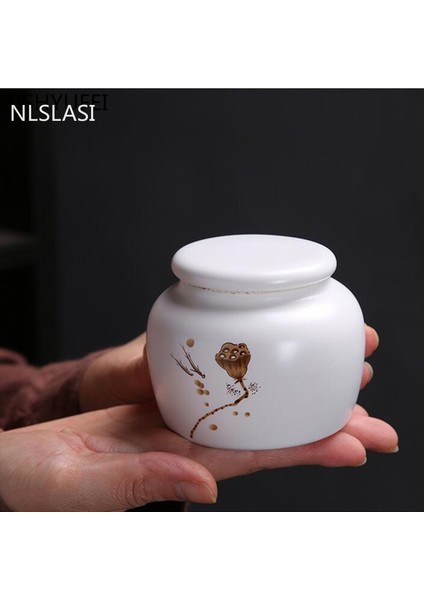 Çikolata Tarzı 7.9x6.3cm Seramik Çay Caddy Küçük Mini Taşınabilir Oolong Çay Depolama Tankı Seyahat Çay Kutuları Toz Mühürlü Kavanoz Çay Konteyneri Şeker Kavanozu (Yurt Dışından) fiyatları