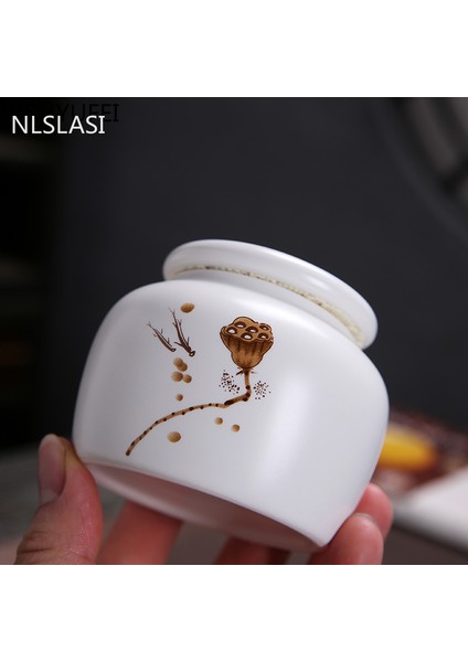 Çikolata Tarzı 7.9x6.3cm Seramik Çay Caddy Küçük Mini Taşınabilir Oolong Çay Depolama Tankı Seyahat Çay Kutuları Toz Mühürlü Kavanoz Çay Konteyneri Şeker Kavanozu (Yurt Dışından) modelleri