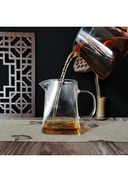 SHAPE01 Stili L Beden Küçük Cam Çay Kung Fu Çay Şarap ve Süt Için Sharling Sürahi Güzel Katı Cam Gong Dao Bei (Yurt Dışından) fırsatları