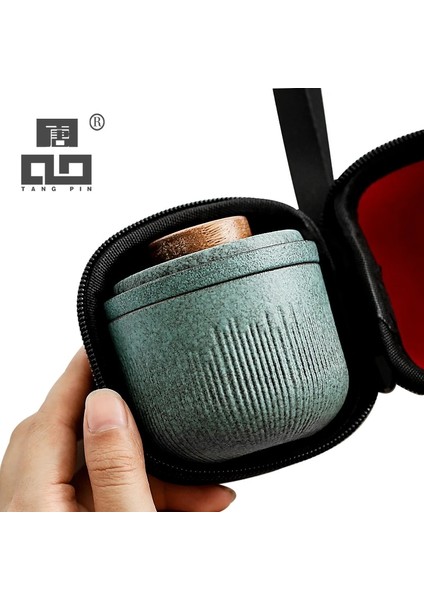 Stil C Stili Tangpın Yeşil Seramik Demlik Çay Fincanı El Yapımı Taşınabilir Seyahat Çay Takımları (Yurt Dışından) fırsatları