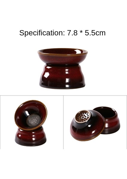 Renk3 Stili 7.6X6CM Yaratıcı El Yapımı Yıldızlı Gökyüzü Çizim Çay Süzgeç Çay Sızdıran Tutucu Seramik Kung Fu Çay Seti Mavi Çay Filtre Çay Töreni LB451 (Yurt Dışından)
