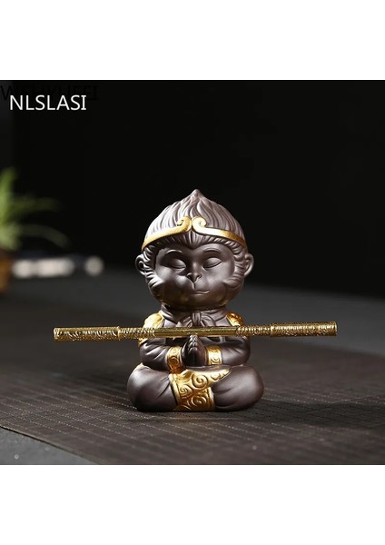 Koyu Haki Stili 1 Adet Mor Kil Çay Pet Güzel Maymun Kral Heykeli Çay Heykelcik Süs Butik Çay Aksesuarları El Sanatları Ev Dekorasyon (Yurt Dışından) fırsatları