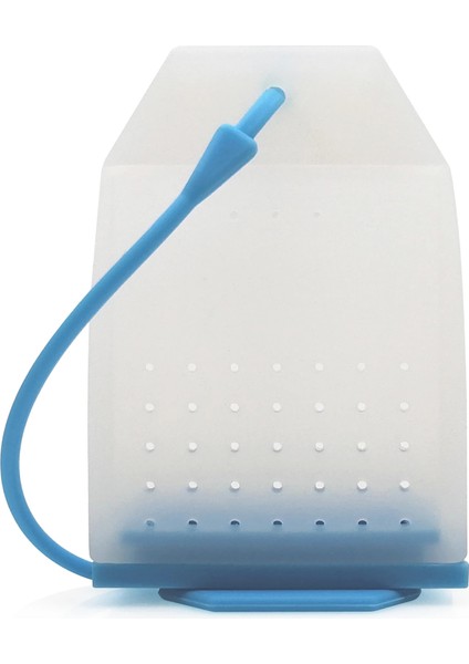 Mavi 1 Parça Tarzı Me.fam Renkli Jöle Silikon Çay Poşeti Güvenli Çevre Dostu Toksik Olmayan Yeniden Kullanılabilir Çay Yaprakları Demlik Filtresi Bitkisel Baharat Süzgeç Aracı (Yurt Dışından)