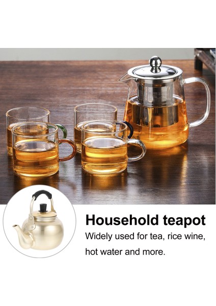 15X10.5CM Tarzı Su Isıtıcısı Çay Demlik Su Islık Çalan Metal Pot Kahve Vintage Kore Soba Alüminyum Çin Kaynayan Çelik Paslanmaz Soba (Yurt Dışından) fırsatları