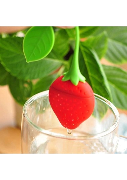 Fil Tarzı Silikon Çilek + Limon Gevşek Çay Yaprağı Süzgeç Bitkisel Baharat Demlik Filtre Difüzör Çay Poşeti Çay Makinesi Silikon Çay Demlik (Yurt Dışından) fırsatları