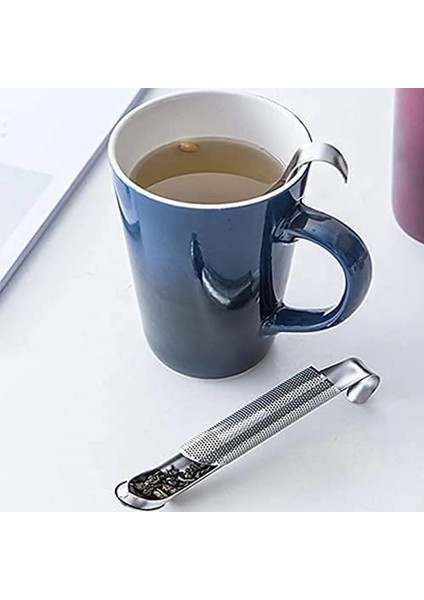 Gümüş Tarzı Örgü Çay Süzgeç Filtre Metal Boru Çay Demlik Paslanmaz Çelik Tasarım Gevşek Yaprak Çay Demlik Dik Difüzör Çay Aksesuarları (Yurt Dışından) indirimleri