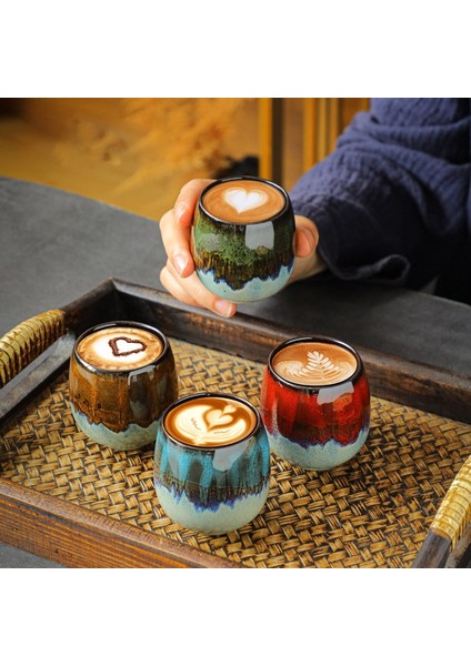 B-80ML Tarzı 1 Parça Çin Seramik Çay Bardağı Porselen Kahve Fincanları Çömlek Kişisel Tek Drinkware Şarap Kupası Çay Fincanı Ev Için (Yurt Dışından) modelleri