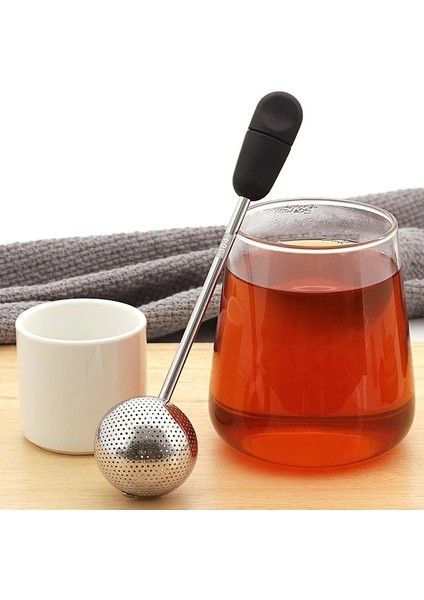 Beyaz Stil Çaydanlık Örgü Çay Demlik Süzgeç Paslanmaz Çelik Yeniden Kullanılabilir Metal Çay Poşeti Filtre Topu Difüzör Kupa Teaware 360 ​​döndürme Demlik (Yurt Dışından)
