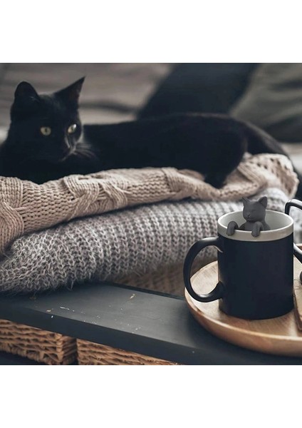 Açık Yeşil Tarzı Kedi Yeniden Kullanılabilir Silikon Çay Demlik Yaratıcı Kesim Kedi Çay Süzgeç Yaprak Bitkisel Baharat Filtresi Süzgeçler Yeniden Kullanılabilir Filtre Çay Seti (Yurt Dışından)