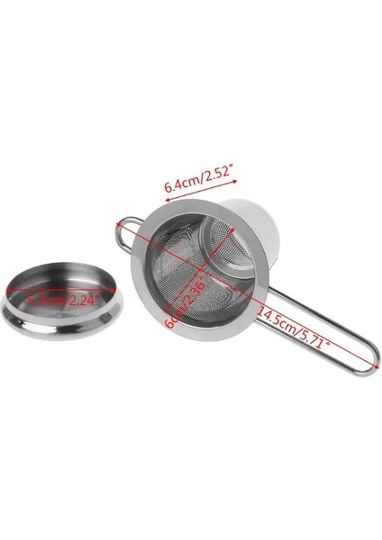 No.2 Tarzı Yeniden Kullanılabilir Örgü Çay Demlik Paslanmaz Çelik Süzgeç Gevşek Yaprak Çaydanlık Baharat Kapaklı Filtre Bardak Mutfak Aksesuarları (Yurt Dışından)