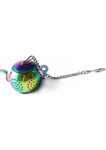 Titanyum Tarzı Sevimli Mini Çay Demlik Paslanmaz Çelik Çay Süzgeç Filtre Yeniden Kullanılabilir Demlik Şekli Çay Topu Gevşek Yaprak Çay Poşeti Mutfak Aksesuarları (Yurt Dışından)