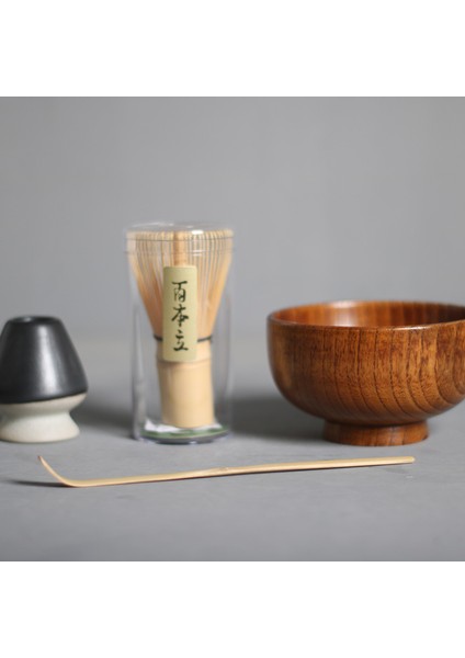 No.3 Tarzı 4 Adet Matcha Çay Seti Ev Ofis Salonu Çay Yapma Araçları Ahşap Çay Kaseleri Baaburi Aksesuarları Japon Çay Töreni Hediyeler (Yurt Dışından)