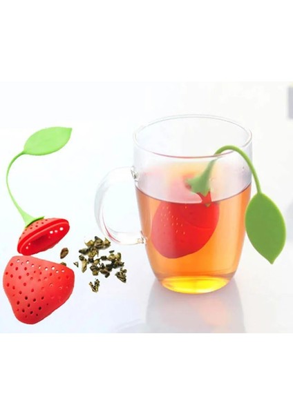 Stili Temizle 1 Adet Mutfak Malzemeleri Çay Süzgeci Toksik Olmayan Çilek Şekli Silikon Çay Demlik Çay Poşeti Demlik Aksesuarı (Yurt Dışından) fiyatları