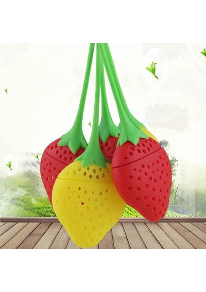 Stili Temizle 1 Adet Mutfak Malzemeleri Çay Süzgeci Toksik Olmayan Çilek Şekli Silikon Çay Demlik Çay Poşeti Demlik Aksesuarı (Yurt Dışından) modelleri