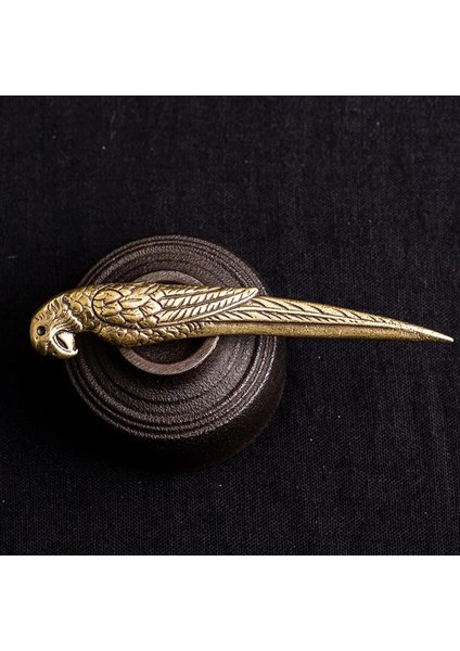 Pirinç Papağan Tarzı 1 Adet Vintage Bakır Papağan Şekli Çay Bıçağı Pirinç Tüm El Koni Puer Çay Kek Manuel Papağan Çay Açacağı Kung Fu Çay Aksesuarları (Yurt Dışından) modelleri