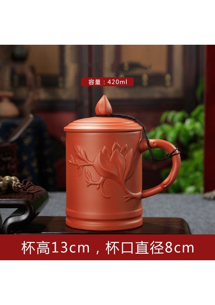 D3 Stili Yaratıcı Mor Kil Çay Fincanı Zarif El Yapımı Kapaklı Çay Bardağı Çay Makinesi Usta Cuese Teaware Içecek Aksesuarları (Yurt Dışından)