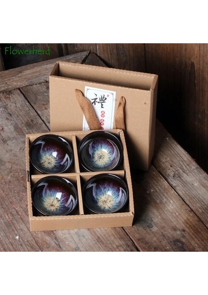 A3 Stili Seramik Porselen Çay Bardağı Kase Teaware Haz Fırın Değişim Fırçalanmış Renk Kum Altın Sır Usta Şapka Çay Bardağı Kung Fu Çay Bardağı Seti (Yurt Dışından) modelleri