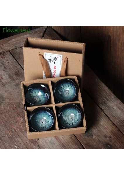 A3 Stili Seramik Porselen Çay Bardağı Kase Teaware Haz Fırın Değişim Fırçalanmış Renk Kum Altın Sır Usta Şapka Çay Bardağı Kung Fu Çay Bardağı Seti (Yurt Dışından) indirimleri