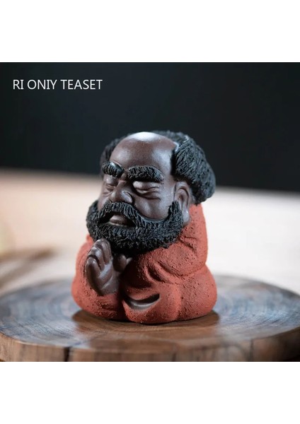 Bir Stil 5.5X6X7CM Yixing Butik Mor Kil Çay Pet Figür Heykeli Süsler El Yapımı Heykel El Sanatları Ev Çay Seti Dekorasyon Aksesuarları (Yurt Dışından) fiyatları