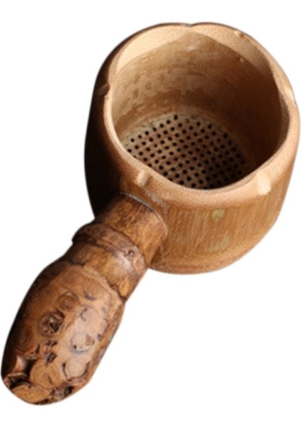 A7 Stili Yaratıcı Japon Tarzı Çay Töreni Bambu Çay Filtresi Meng Zong Bambu Kök Filtre Kaşık Çay Çay Sızıntı Çay Seti Filtresi (Yurt Dışından)