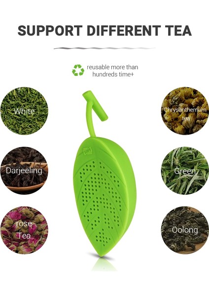 1 Adet Tarzı Silikon Çay Demlik Yaratıcı Yapraklar Şekilli Komik Bitkisel Çay Poşeti Yeniden Kullanılabilir Kahve Filtresi Difüzör Süzgeç (Yurt Dışından) fiyatları