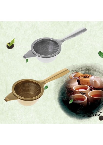 Altın Tarzı Paslanmaz Çelik Hasır Çay Demlik Metal Bardak Süzgeç Süzgeç Saplı Gevşek Yaprak Filtresi Mutfak Aracı (Yurt Dışından) fiyatları
