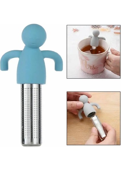 Gök Mavisi Tarzı Gevşek Yaprak Çay Demlik Ekstra Ince Örgü Çay Demlik Silikon Saplı Paslanmaz Çelik Demlik Çay Bardağı Bitkisel Çay Hediye Için Filtre (Yurt Dışından) fiyatları