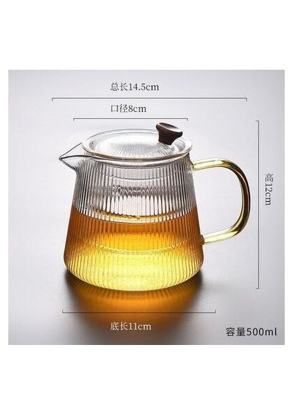 500 ml Tarzı Dikey Cam Çiçek Çaydanlık Elektrikli Çömlekçilik Soba ve Haşlanmış Çaydanlık Ev Şeffaf Cam Çaydanlık Su Isıtıcısı Tarafından Isıtılabilir (Yurt Dışından)