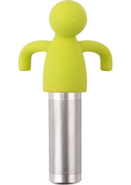 Yeşil Stil 1 Adet Küçük Adam Şekli Silikon Çay Süzgeç Çay Demlik Demleme Için Filtre Çay Poşetleri Çay Bardağı Dekorasyon Mutfak Aksesuarları (Yurt Dışından)