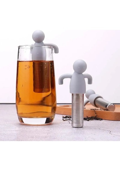 Yeşil Stil 1 Adet Küçük Adam Şekli Silikon Çay Süzgeç Çay Demlik Demleme Için Filtre Çay Poşetleri Çay Bardağı Dekorasyon Mutfak Aksesuarları (Yurt Dışından) fiyatları