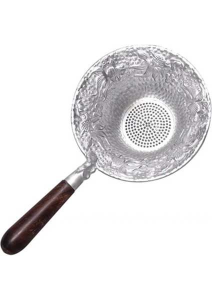 Bir Stil Saf Teneke Çay Drenaj El Yapımı Çekiç Kabartmalı Anti-Oksidasyon Çay Filtresi Kung Fu Çay Seti Aksesuarları Çay Drenaj Çay Süzgeçleri (Yurt Dışından)
