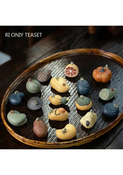 B8 Stili Butik Mor Kil Çay Pet Karpuz Meyve Modeli Heykel Çay Heykelcik Süsler El Yapımı El Sanatları Ev Çay Seti Dekorasyon Sanatı (Yurt Dışından) fiyatları