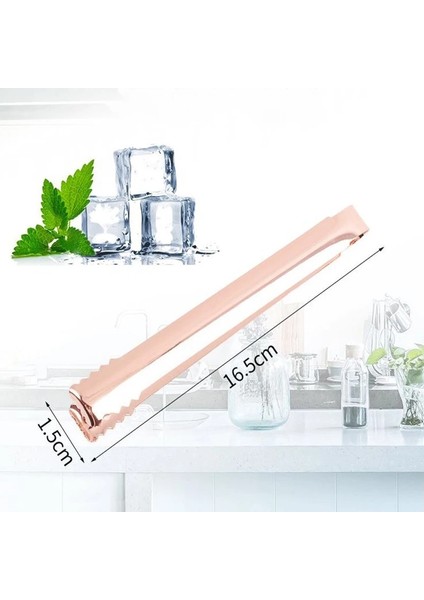 Gül Altın Tarzı 1 Bilgisayar 304 Paslanmaz Çelik Maşa Barbekü Partisi Bar Barbekü Klip Ekmek Gıda Buz Kelepçesi Buz Maşası Mutfak Aksesuarları Rose Goldsliver (Yurt Dışından) indirimleri