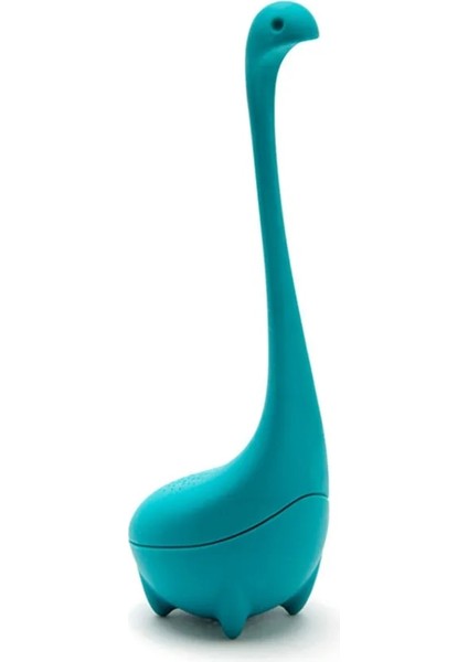 Gök Mavisi Tarzı Çay Demlik Silikon Süzgeç Filtre Gevşek Çay Dik Loch Ness Canavarı Uzun Saplı Süzgeç ile Gevşek Yaprak Çay Demlik (Yurt Dışından)