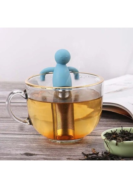 Yeşil Stil 1 Adet Küçük Adam Şekli Silikon Çay Süzgeç Çay Demlik Demleme Için Filtre Çay Poşetleri Çay Bardağı Dekorasyon Mutfak Aksesuarları (Yurt Dışından) indirimleri