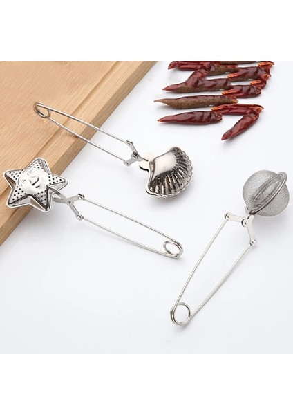 No.5 Tarzı Paslanmaz Çelik Filtre Çay Demlik Mesh Yeniden Kullanılabilir Çay Poşeti Kupa Çaydanlık Çorba Mutfak Aletlerinde Baharat Kabı Çok Şekilli (Yurt Dışından)