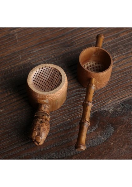 A1 Stili Japonya Teaism Dekoratif Çay Süzgeçleri Bambu Rattan Kabak Şekilli Çay Yaprakları Huni Çay Süzgeçleri Bambu Rattan Aksesuarları (Yurt Dışından)