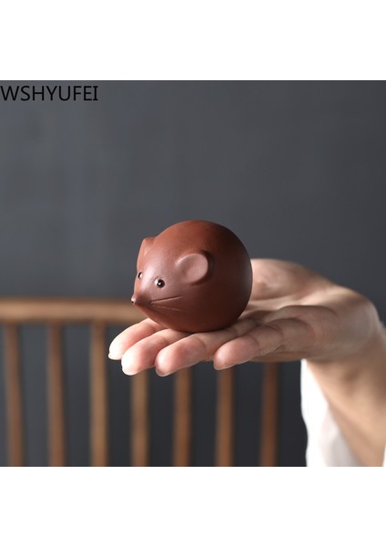 Çay Evcil Hayvan Stili 6,3x4,8 cm 1 Adet Mor Kil Çay Pet Güzel Küçük Fare Heykeli Butik Çay Heykelcik Süs Oolong Çay Aksesuarları Ev Çay Dekorasyon (Yurt Dışından) fiyatları