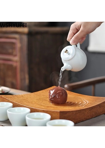Çay Evcil Hayvan Stili 6,3x4,8 cm 1 Adet Mor Kil Çay Pet Güzel Küçük Fare Heykeli Butik Çay Heykelcik Süs Oolong Çay Aksesuarları Ev Çay Dekorasyon (Yurt Dışından) fırsatları