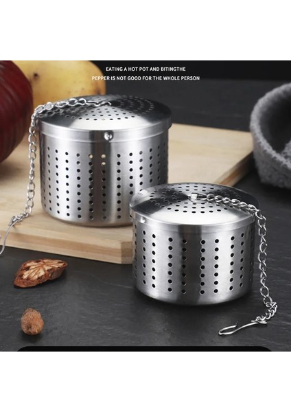 Büyük Stil Yeniden Kullanılabilir Asılabilir Gevşek Çay Yaprağı Süzgeç Güveç Malzeme Kutusu Paslanmaz Çelik Baharat Örgü Filtre Çorba Pişirme Araçları Için (Yurt Dışından) modelleri