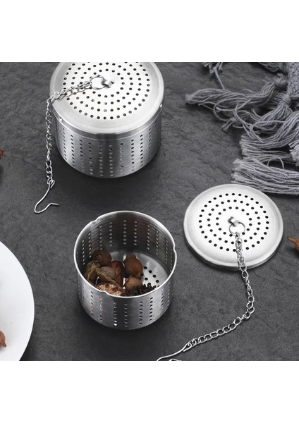 Büyük Stil Yeniden Kullanılabilir Asılabilir Gevşek Çay Yaprağı Süzgeç Güveç Malzeme Kutusu Paslanmaz Çelik Baharat Örgü Filtre Çorba Pişirme Araçları Için (Yurt Dışından) fırsatları