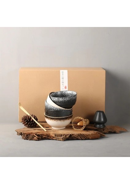 No.8 Stili Et Matcha Seti Geleneksel Matcha Hediye Seti Bambu Matcha Çırpma Kepçe Ceremic Matcha Kase Çırpma Tutucu Japon Çay Setleri (Yurt Dışından) modelleri