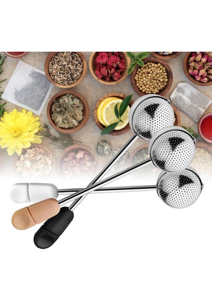 Siyah Stil Paslanmaz Çelik Çay Demlik Çay Süzgeçleri Me Rotasyon Demlik Çay Topu Filtre Baharat Bitkisel Filtre Teaware Aksesuarları Araçları (Yurt Dışından) fiyatları